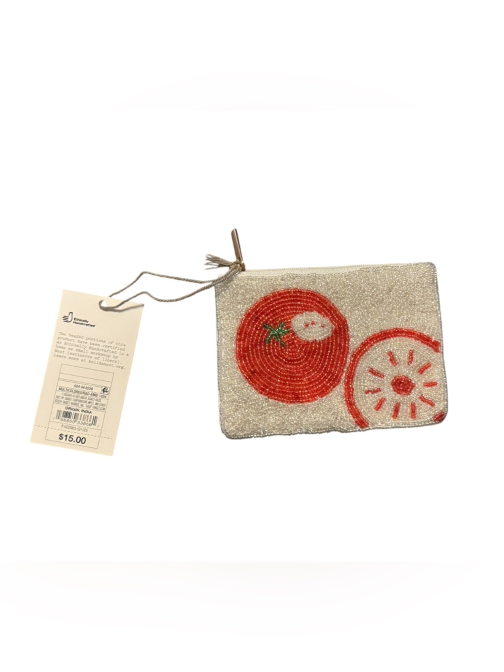 A New Day Beaded 🍅 Zip Pouch
